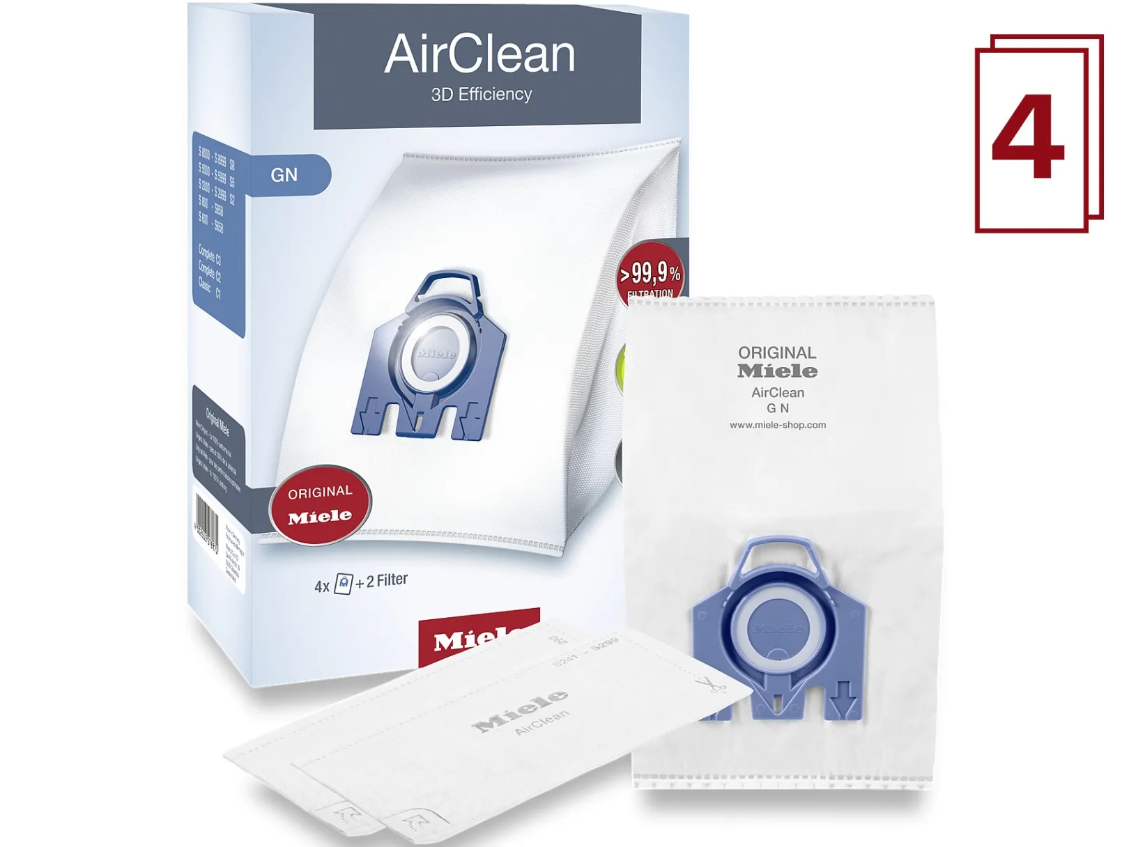 Miele Airclean 3D-Efficientie Gn-Stofzakken