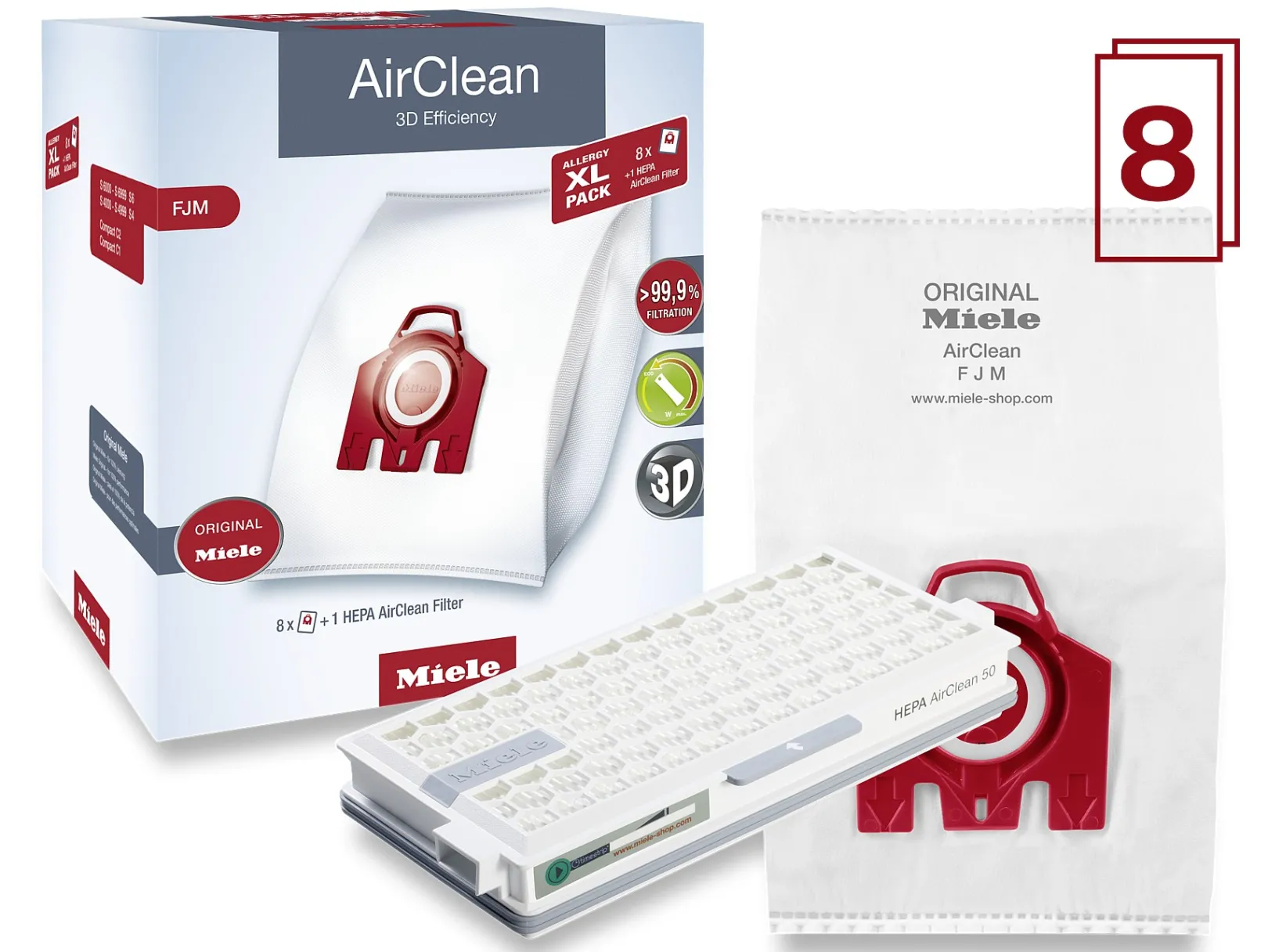 Miele Xl-Pack Airclean 3D Efficientie Fjm